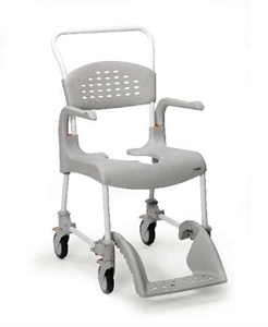 תמונה של כסא רחצה ושרותים עם גלגלים דגם clean 