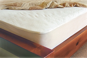תמונה של מגן מזרון מגבת שקט מיטה זוגית
